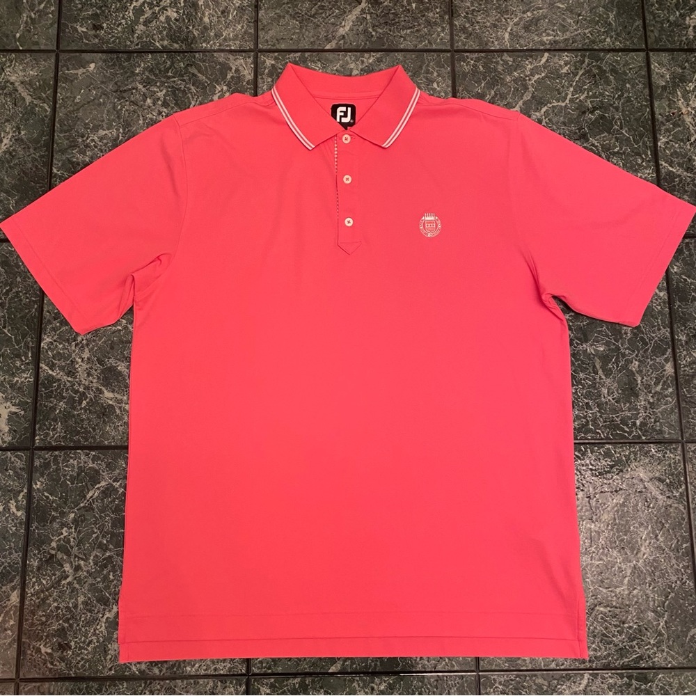 FJ Footjoy Mens Pink Polo‎